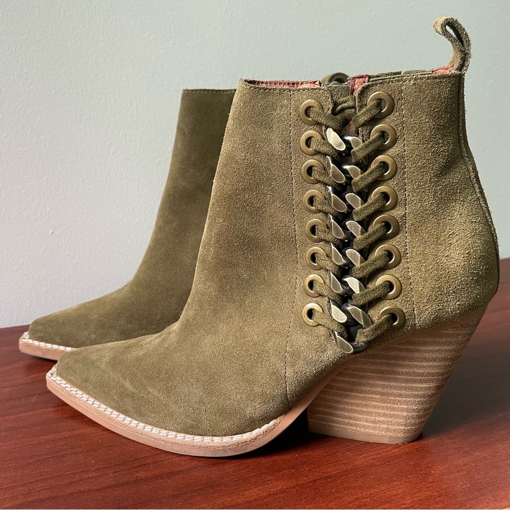 JEFFREY CAMPBELL block-heel western ankle boot